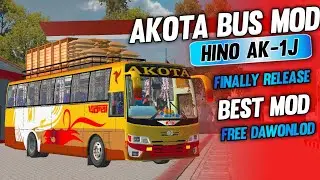 Akota Bus Mod || Hino Ak 1J || Finally Release || Bus Simulotar Indonesia || V.3 Version ✅