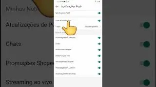 Mudar ou Desativar toque de notificação da Shopee 