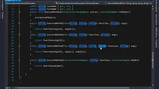 Passing function as argument to other function using c#