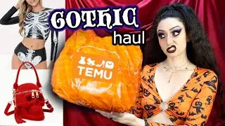 SPOOKY GOTH TEMU HAUL & TRY ON🎃 👻