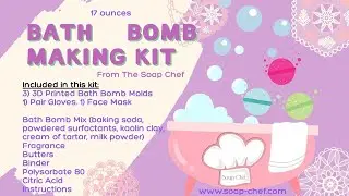 Bath Bomb Making Kit - available on Etsy @SoapChefMolds