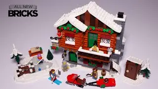 Lego Icons 10325 Alpine Lodge Winter Village Speed Build