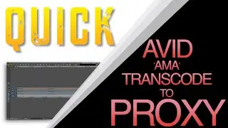 HOW TO TRANSCODE AMA LINKED TO PROXY ON AVID