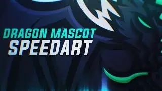 Dragon Mascot Speedart!  #VISUALSUMMER