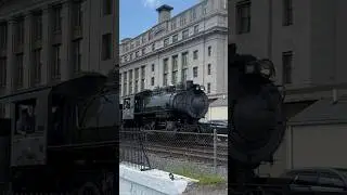 Baldwin #26 Passes Lackawanna Station Hotel #scrantonpa #steamtrain