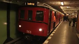 Проход поезда метро типа CII (В) со стороны
