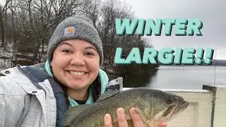 Winter Largemouth McDaniel Lake 🎣