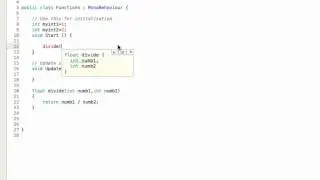 Unity C# How to create funtions