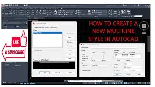 How to create new multiline style CAD? How to use a Multiline style Command tool in Hindi !!AutoCAD