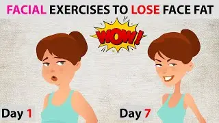 Effective Facial Exercises For Reduce Face Fat || Slim Face