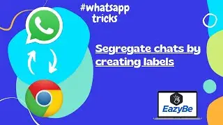 Learn How to Segregate your  WhatsApp chats by creating labels with Eazybe