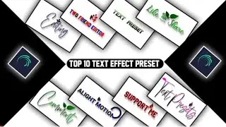 Alight Motion Text Presets For Cricket Shorts||Trending Alight Motion Presets | Text Effect Preset
