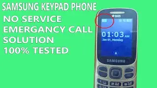 SAMSUNG B313E NO SERVICE SOLUTION