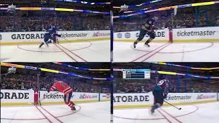 FASTEST SKATER NHL 2018 | Split screen four best skaters | synchronized