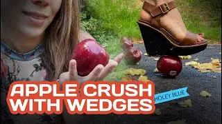 Food crush, wedges and apple | ASMR & CRUSHING