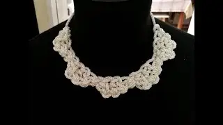 Necklace in 5 minutes. Crochet. Simple tutorial.