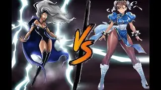[MARVEL VS. SNK] STORM VS. CHUN-LI ! (INTENSE EXCITING MATCH)