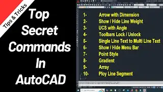 Top Secret Commands For Fast Working In AutoCAD🚀 | Kons3pt Design Studio