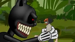 Chainsaw Man VS Cartoon (Cat part 1) (drawing cartoon 2)  (insane battle)