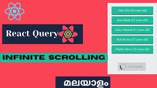 React Query | Infinite  Scrolling | MALAYALAM