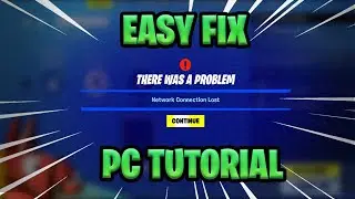 Save the World  Network Connection Lost for Fortnite on PC