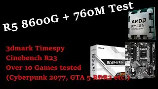 Review - Ryzen 5 8600G + 760M (stock and OC benchmarks)