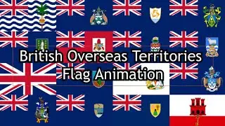 British Overseas Territories flag animation