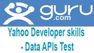 Guru.com Yahoo Developer skills-Data APIs Test Answers