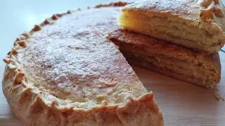 А вы так сажаете петунии? Трёхслойный пирог с лимоном к чаю))