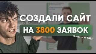 СОЗДАЛИ САЙТ И ПОЛУЧИЛИ 3800 ЗАЯВОК ЗА МЕСЯЦ. КОНВЕРСИЯ 50%! – Разбор по деталям