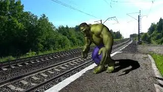 Халк мешает смотреть поезда!!!