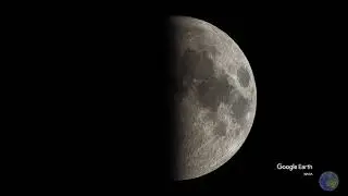 Luna en Google Earth Studio.
