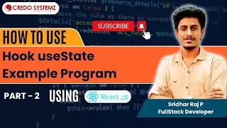 How to Use the useState Hook in React Part 2 | React JS for Beginners #credosystemz #reactjs #coding