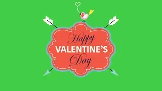 Valentines Stickers in green screen, chroma key | free stickers