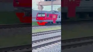 ЭД4М-424 и ЭС2Г-112 на МЦК #ржд #railway #поезда