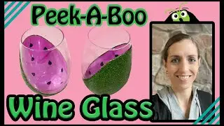 How to make a Dollar Tree Peek-a-boo watermelon wine glass using your Cricut!