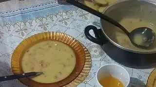 caldo de inhame roxo😋