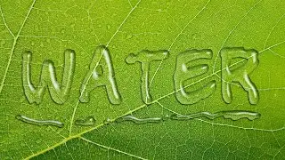 Water Text Effects | Photoshop Text Effects Tutorials | Graphic Design Tutorial