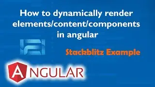 How to dynamically render elements/content/components in 