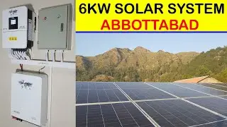 6KW Solar system installation in Abbottabad with Inverex Nitrox and Inverex Lithium Power wall