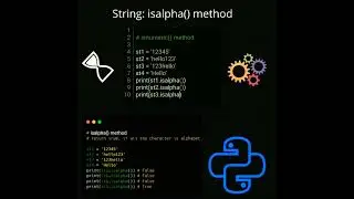 isalpha( ) method | python tutorial 