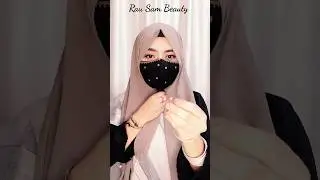 Cute And Simple Hijab ✨ Styles With Saree #shorts