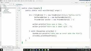 Writing text files with PrintWriter