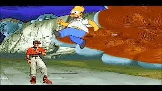 Mugen : Homer Simpson Vs Chris 2002UM (KOF) (Request)