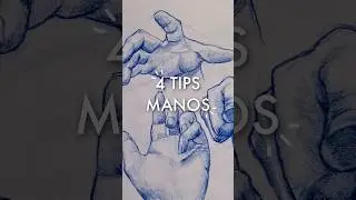 4 tips para dibujar manos 👌✏️ | #shorts #arte #dibujo #anatomia  #tutorial
