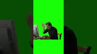 jim carrey typing fast green screen 