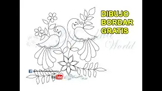 Dibujo para BORDAR, Ramo Flor GRATIS,  # 20