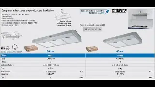 Campana extractora de pared 60cm, FOSET, Truper 46536 (CAME-60)