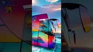Bus Telolet 🌈 #bus #teloletbasuri #teloletslowmo