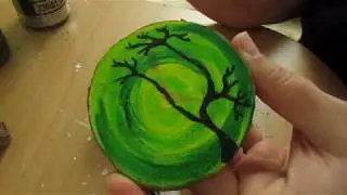 Ahşap Dilim Magnet Yapımı / Akrilik Boya İle Kütük Magnet Yapımı
